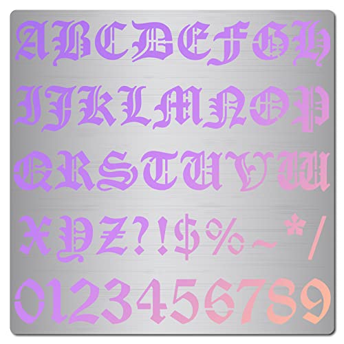 GORGECRAFT 16cm Metall-Buchstaben-Zahlen-Schablone Alphabet Satzzeichen Zahlen-Schablone Wiederverwendbar Edelstahl-Malschablonen Tagebuch-Schilder Für Holzbrennen Gravieren Wandkunst Kunsthandwerk GORGECRAFT 16cm Metall-Buchstaben-Zahlen-Schablone Alphabet Satzzeichen Zahlen-Schablone Wiederverwendbar Edelstahl-Malschablonen Tagebuch-Schilder Für Holzbrennen Gravieren Wandkunst Kunsthandwerk von GORGECRAFT