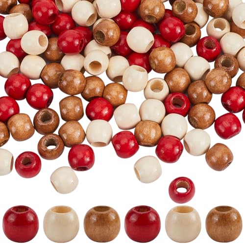 GORGECRAFT 180Stk 3 Farben 5.5mm Große Loch Holzperlen In Fassform 12mm Bunte Holz Abstandsperlen Farbige Lose Perlen Für Makramee Armbänder Halsketten Schmuckherstellung DIY Weihnachtsgirlanden Dekor GORGECRAFT 180Stk 3 Farben 5.5mm Große Loch Holzperlen In Fassform 12mm Bunte Holz Abstandsperlen Farbige Lose Perlen Für Makramee Armbänder Halsketten Schmuckherstellung DIY Weihnachtsgirlanden Dekor von GORGECRAFT
