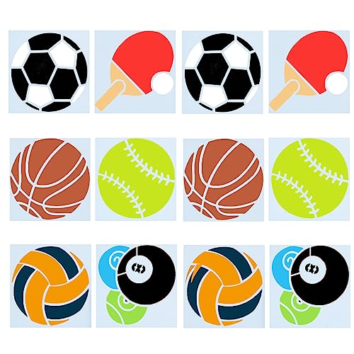 GORGECRAFT 18Stk 10x10cm Sportball-Zeichnungs-Malschablone Fußball Basketball Baseball Volleyball Tischtennis Wiederverwendbares Kunststoff-Schablonenwerkzeug Für DIY-Handwerk Farben Leinwand Wand GORGECRAFT 18Stk 10x10cm Sportball-Zeichnungs-Malschablone Fußball Basketball Baseball Volleyball Tischtennis Wiederverwendbares Kunststoff-Schablonenwerkzeug Für DIY-Handwerk Farben Leinwand Wand von GORGECRAFT