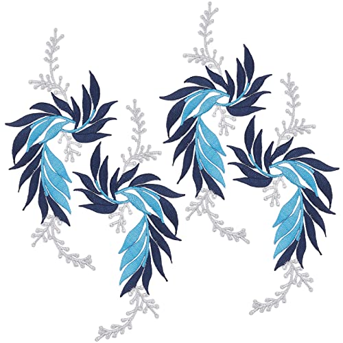 GORGECRAFT 2 Paar 4 STÜCKE Bestickte Aufnäher Eisenblattblumen Spitzenapplikationen Blumen Natur Aufnäher Geeignet Für Kleidung Kleid Hut Hosen Nähen Handwerk Dekoration Dodger Blau GORGECRAFT 2 Paar 4 STÜCKE Bestickte Aufnäher Eisenblattblumen Spitzenapplikationen Blumen Natur Aufnäher Geeignet Für Kleidung Kleid Hut Hosen Nähen Handwerk Dekoration Dodger Blau von GORGECRAFT
