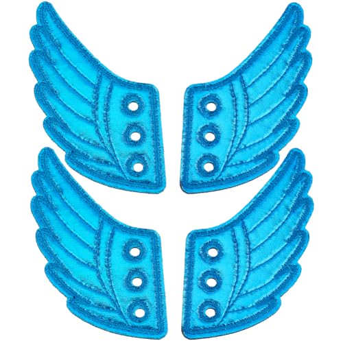 GORGECRAFT 2 Paar Schuhflügel-Anhänger Dodger-Blau Schuhflügel Glänzende Anhänger Attraktives Engelstuch Mit Filzschuh-Dekorationen Spitze In Flügeln Engel Für Täglichen Kollokation Rollschuh-Sneaker GORGECRAFT 2 Paar Schuhflügel-Anhänger Dodger-Blau Schuhflügel Glänzende Anhänger Attraktives Engelstuch Mit Filzschuh-Dekorationen Spitze In Flügeln Engel Für Täglichen Kollokation Rollschuh-Sneaker von GORGECRAFT
