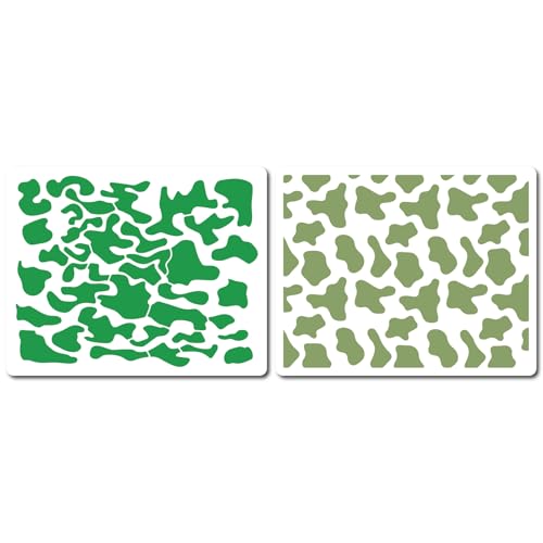 GORGECRAFT 2 Stil Camouflage Textur Schablone Camo Malschablonen Wiederverwendbare Ausgehöhlte Zeichenvorlagen Aus Kunststoff Für Scrapbooking Sprühmalerei Auf Holz Wänden Leinwand Möbeln 28x35cm GORGECRAFT 2 Stil Camouflage Textur Schablone Camo Malschablonen Wiederverwendbare Ausgehöhlte Zeichenvorlagen Aus Kunststoff Für Scrapbooking Sprühmalerei Auf Holz Wänden Leinwand Möbeln 28x35cm von GORGECRAFT