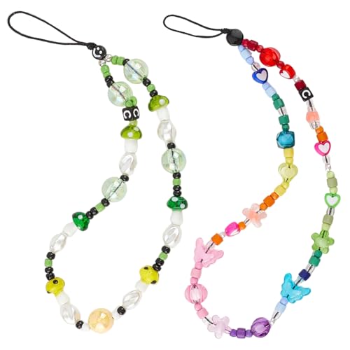 GORGECRAFT 2 Stil Perlen Handy Charm Gurt Abnehmbar Harz Stern Schmetterling Handgefertigt Kurzes Schlüsselband Weniger Verlieren Perlenkette Schlüsselanhänger Handgelenkbänder Armband Zubehör GORGECRAFT 2 Stil Perlen Handy Charm Gurt Abnehmbar Harz Stern Schmetterling Handgefertigt Kurzes Schlüsselband Weniger Verlieren Perlenkette Schlüsselanhänger Handgelenkbänder Armband Zubehör von GORGECRAFT