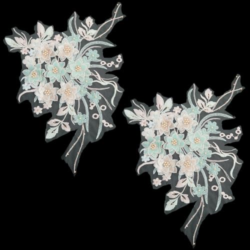 GORGECRAFT 2 Stück 3D Bestickter Blumenstoff Mit Strass Pailletten Perlen Spitzenapplikation Blumenmuster Aufnäher Verzierungen Für Hochzeit Brautkleid Dekoration Partykleid Kleidung Ausschnitt Nähen GORGECRAFT 2 Stück 3D Bestickter Blumenstoff Mit Strass Pailletten Perlen Spitzenapplikation Blumenmuster Aufnäher Verzierungen Für Hochzeit Brautkleid Dekoration Partykleid Kleidung Ausschnitt Nähen von GORGECRAFT