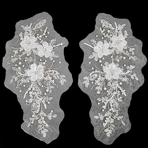 GORGECRAFT 2 Stück 3D-Blumenstickerei Spitzenstoff Blume Des Lebens Muster Polyester Stickerei-Applikationen Brautkleid Cheongsam-Zubehör Netz-Aufnäher Nähornamente Für Hochzeitskleid GORGECRAFT 2 Stück 3D-Blumenstickerei Spitzenstoff Blume Des Lebens Muster Polyester Stickerei-Applikationen Brautkleid Cheongsam-Zubehör Netz-Aufnäher Nähornamente Für Hochzeitskleid von GORGECRAFT