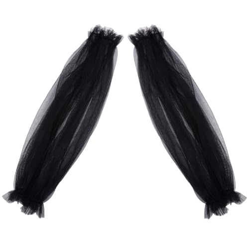 GORGECRAFT 2 Stück Abnehmbare Puffärmel Aus Tüll Schwarz Polyester Hochzeit Abnehmbare Lange Brautärmel Spitzenapplikationen Kostümzubehör Für Hochzeitskleid Abschlussball Abendparty 60 x 21cm GORGECRAFT 2 Stück Abnehmbare Puffärmel Aus Tüll Schwarz Polyester Hochzeit Abnehmbare Lange Brautärmel Spitzenapplikationen Kostümzubehör Für Hochzeitskleid Abschlussball Abendparty 60 x 21cm von GORGECRAFT