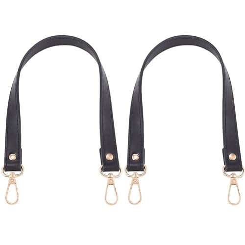 GORGECRAFT 2 Stück Handtaschengriff Aus PU Leder 37.7cm Lang Ersatz Ledertaschengurt 19mm Breit Schwarz Kurz Schultergurte Für Handtaschen Mit Goldenen Drehverschlüssen Für Die Herstellung von Unterar GORGECRAFT 2 Stück Handtaschengriff Aus PU Leder 37.7cm Lang Ersatz Ledertaschengurt 19mm Breit Schwarz Kurz Schultergurte Für Handtaschen Mit Goldenen Drehverschlüssen Für Die Herstellung von Unterar von GORGECRAFT