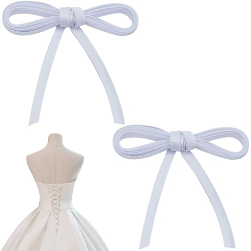 GORGECRAFT 2 Stück Hochzeitskorsett Aus Satinband Weiß Verstellbarer Kleid Reißverschluss Ersatzkleid Korsett Aus Satinband Zum Binden Auf Der Rückseite Schnürung Riemen Kleiderkordel Korsett Set Reiß GORGECRAFT 2 Stück Hochzeitskorsett Aus Satinband Weiß Verstellbarer Kleid Reißverschluss Ersatzkleid Korsett Aus Satinband Zum Binden Auf Der Rückseite Schnürung Riemen Kleiderkordel Korsett Set Reiß von GORGECRAFT