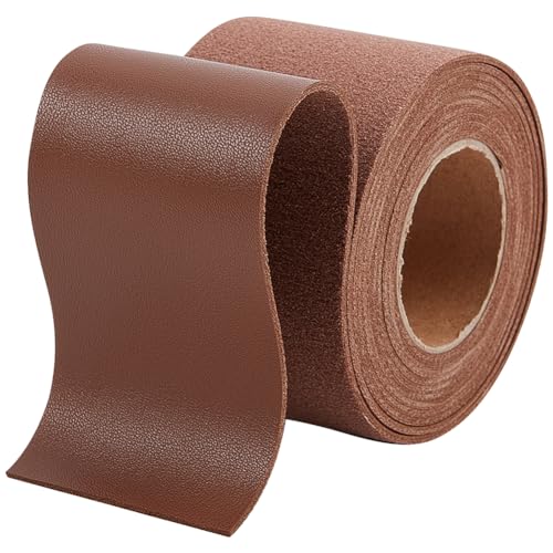 GORGECRAFT 2 m X 50 mm Flaches Lederband Litschi-Narbungslederstreifen 1.7 mm Dick Einseitig Kunstlederriemen Fäden Seil Für Heimwerker Basteln Gürtel Möbelgriffe Schmuckherstellung Sattelbraun GORGECRAFT 2 m X 50 mm Flaches Lederband Litschi-Narbungslederstreifen 1.7 mm Dick Einseitig Kunstlederriemen Fäden Seil Für Heimwerker Basteln Gürtel Möbelgriffe Schmuckherstellung Sattelbraun von GORGECRAFT