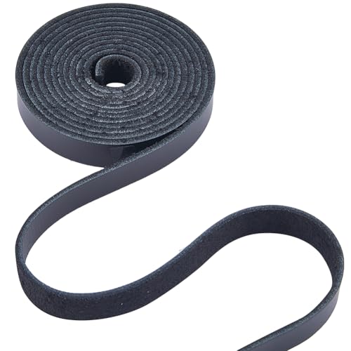 GORGECRAFT 2 m × 12.5mm Rindslederband 1.8mm Dicke Echte Lederschnüre Schwarz Glänzend Vollnarbig Geölt Flache Rindslederstreifen Der Güteklasse ab Für Werkzeugwerkstatt Schuhe Nähen Patchwork DIY GORGECRAFT 2 m × 12.5mm Rindslederband 1.8mm Dicke Echte Lederschnüre Schwarz Glänzend Vollnarbig Geölt Flache Rindslederstreifen Der Güteklasse ab Für Werkzeugwerkstatt Schuhe Nähen Patchwork DIY von GORGECRAFT