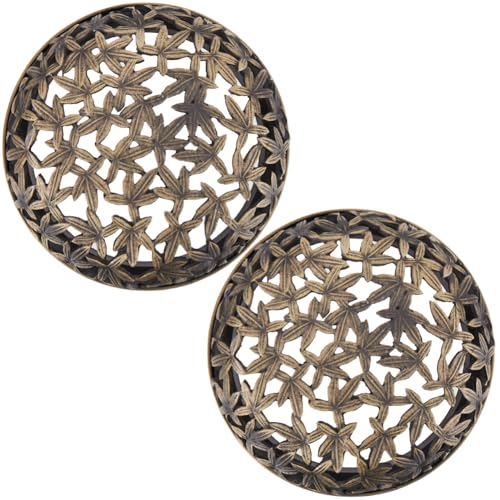 GORGECRAFT 2 x Kerzendeckel Duftkerzendeckel Aus Metalllegierung Rund Für Glaskerzen Deckel Zur Schattenunterstützung Ahornblatt Antik Cyan Kerzendeckel Geschenkzubehör Für Frauen Hilft Gleichmäßigen GORGECRAFT 2 x Kerzendeckel Duftkerzendeckel Aus Metalllegierung Rund Für Glaskerzen Deckel Zur Schattenunterstützung Ahornblatt Antik Cyan Kerzendeckel Geschenkzubehör Für Frauen Hilft Gleichmäßigen von GORGECRAFT