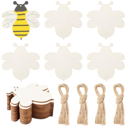 GORGECRAFT 20 Stück Blanke Holzbienen Ausschnitte 10x9.7cm Unlackierte Holzscheiben Mit Loch Hanfseile Holzbienenform Hängende Ornamente Geschenkanhänger Für Heimwerker Basteln Frühling Sommer Weihna GORGECRAFT 20 Stück Blanke Holzbienen Ausschnitte 10x9.7cm Unlackierte Holzscheiben Mit Loch Hanfseile Holzbienenform Hängende Ornamente Geschenkanhänger Für Heimwerker Basteln Frühling Sommer Weihna von GORGECRAFT