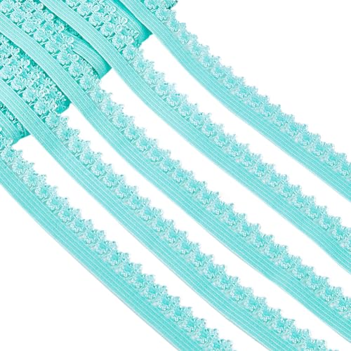 GORGECRAFT 20 Yard Rüschenkante Dehnbar 13mm Breiter Rand Elastisches Spitzenbesatz-Gurtband Für Dessous Gehäkelte Spitzenschnur Band Zum Selbermachen Nähen Basteln Verzierungen Mittlerer Aquamarin GORGECRAFT 20 Yard Rüschenkante Dehnbar 13mm Breiter Rand Elastisches Spitzenbesatz-Gurtband Für Dessous Gehäkelte Spitzenschnur Band Zum Selbermachen Nähen Basteln Verzierungen Mittlerer Aquamarin von GORGECRAFT