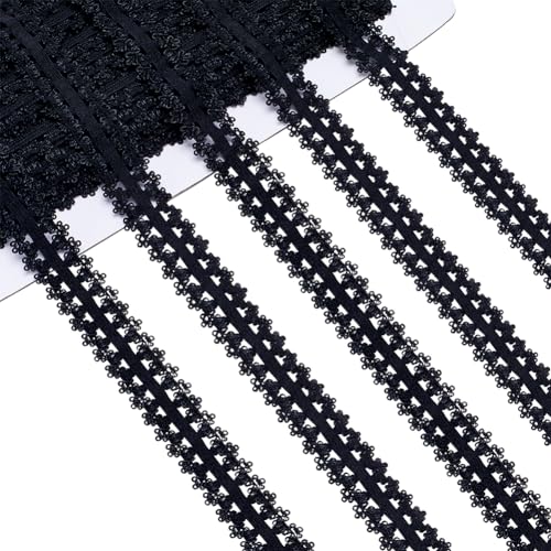 GORGECRAFT 20 m 20 mm Elastischer Spitzenbesatz Kantenbesatz Gurtband Gehäkelte Spitze Kordelband Für Heimwerker Nähen Basteln Kleidungsverzierungen Geschenkverpackungen Schwarz GORGECRAFT 20 m 20 mm Elastischer Spitzenbesatz Kantenbesatz Gurtband Gehäkelte Spitze Kordelband Für Heimwerker Nähen Basteln Kleidungsverzierungen Geschenkverpackungen Schwarz von GORGECRAFT