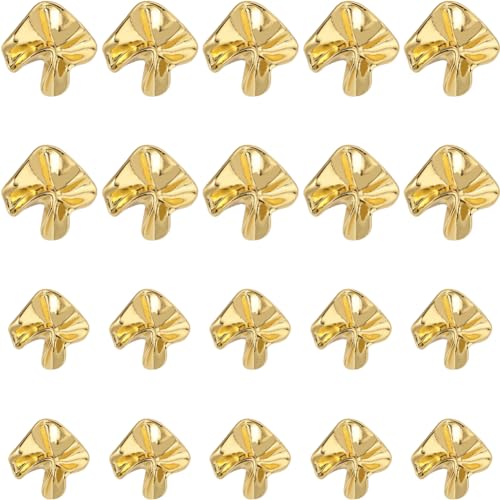 GORGECRAFT 20Stk Nähknöpfe In Einzigartiger Form 28mm Und 25mm Goldene Knöpfe Große Mengen Blumenförmige Knöpfe Galvanisierter Goldener Metallknopf Für Uniformen Kleider Anzüge Blazer Mäntel Blusen von GORGECRAFT