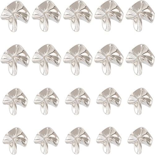 GORGECRAFT 20Stk Nähknöpfe In Einzigartiger Form 28mm Und 25mm Platinknöpfe Große Mengen Blumenförmige Knöpfe Galvanisierter Metallknopf Für Uniformen Kleider Anzüge Blazer Mäntel Westen Blusen von GORGECRAFT