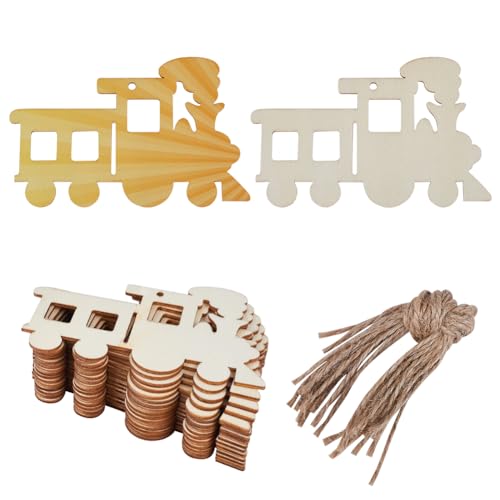 GORGECRAFT 20Stk Zug-Holzausschnitt Fahrzeug Unfertige Holzanhänger Leere Holzscheiben Ornamente 6.5x11.8cm Geschenkanhänger-Hängesets Mit Lochseilen Für Bastelarbeiten Weihnachten Geburtstag GORGECRAFT 20Stk Zug-Holzausschnitt Fahrzeug Unfertige Holzanhänger Leere Holzscheiben Ornamente 6.5x11.8cm Geschenkanhänger-Hängesets Mit Lochseilen Für Bastelarbeiten Weihnachten Geburtstag von GORGECRAFT