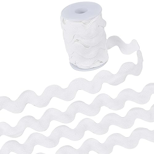 GORGECRAFT 20mm Breiter Rick-Rack-Besatz 10 Yards Weiße Wellenbiegung Fransenbesatz Geflochtenes Gewebtes Stoffband Für Heimwerker Nähen Basteln Hochzeitskleid Kostüme Verschönerung Party-Dekoration GORGECRAFT 20mm Breiter Rick-Rack-Besatz 10 Yards Weiße Wellenbiegung Fransenbesatz Geflochtenes Gewebtes Stoffband Für Heimwerker Nähen Basteln Hochzeitskleid Kostüme Verschönerung Party-Dekoration von GORGECRAFT