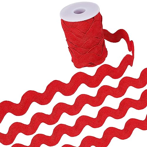 GORGECRAFT 20mm Roter Wellen-Fransenbesatz 10 Yards Rick Rack-Besatz Band Gewebter Geflochtener Stoff Spitze DIY Nähen Basteln Hochzeitskleid Kostüme Verzierung Geschenkverpackung Party-Dekoration GORGECRAFT 20mm Roter Wellen-Fransenbesatz 10 Yards Rick Rack-Besatz Band Gewebter Geflochtener Stoff Spitze DIY Nähen Basteln Hochzeitskleid Kostüme Verzierung Geschenkverpackung Party-Dekoration von GORGECRAFT