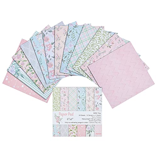 GORGECRAFT 24 Blatt Musterpapier Pack Floral Kartonpapiere Block Dekoratives Sammelalbum Kartonkollektion Einseitig Gemustert 6x6 Scrapbooking DIY Urlaubsfotoalbum Pink GORGECRAFT 24 Blatt Musterpapier Pack Floral Kartonpapiere Block Dekoratives Sammelalbum Kartonkollektion Einseitig Gemustert 6x6 Scrapbooking DIY Urlaubsfotoalbum Pink von GORGECRAFT