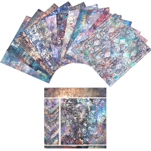 GORGECRAFT 24 Stück 12 Stile Retro-Scrapbook-Papierblock 15.2x15.2cm Vintage Dekoratives Decoupage-Kartonpapier Journaling Scrapbooking-Hintergrundzubehör Für Planer Kartenherstellung Fotoalbum GORGECRAFT 24 Stück 12 Stile Retro-Scrapbook-Papierblock 15.2x15.2cm Vintage Dekoratives Decoupage-Kartonpapier Journaling Scrapbooking-Hintergrundzubehör Für Planer Kartenherstellung Fotoalbum von GORGECRAFT