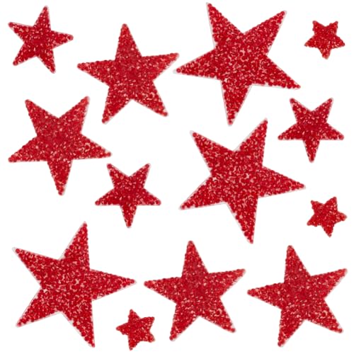GORGECRAFT 24 Stück Stern Aufbügler Kunstharz Strass Rot Glitzernd Applikation Sterne In Form von Heißkleber Bestickter Reparaturflicken Verzierungen Für Kleidung Jeans Taschen Hüte Jacken Dekoration GORGECRAFT 24 Stück Stern Aufbügler Kunstharz Strass Rot Glitzernd Applikation Sterne In Form von Heißkleber Bestickter Reparaturflicken Verzierungen Für Kleidung Jeans Taschen Hüte Jacken Dekoration von GORGECRAFT