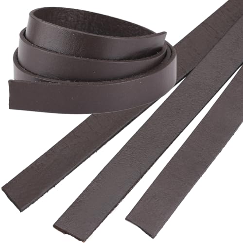 GORGECRAFT 240cm X 15mm Echtlederstreifen Flaches Lederband 2mm Dick Kokosnussbraunes Lederband Rindslederschnur Flechtfaden Seil Für Armbänder Schmuckherstellung Gürtel Heimwerkerhandwerk GORGECRAFT 240cm X 15mm Echtlederstreifen Flaches Lederband 2mm Dick Kokosnussbraunes Lederband Rindslederschnur Flechtfaden Seil Für Armbänder Schmuckherstellung Gürtel Heimwerkerhandwerk von GORGECRAFT