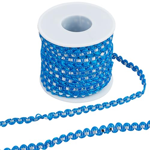 GORGECRAFT 25m Langes RIC-Rac-Besatzband 8mm Gewellt Zum Nähen Biegen Fransenbesatz Metallisches Garn Spitzenbänder Marineblau Wickelstoff Elastisches Band Zick-Zack-Bastelarbeiten Nähen Blumenmachen GORGECRAFT 25m Langes RIC-Rac-Besatzband 8mm Gewellt Zum Nähen Biegen Fransenbesatz Metallisches Garn Spitzenbänder Marineblau Wickelstoff Elastisches Band Zick-Zack-Bastelarbeiten Nähen Blumenmachen von GORGECRAFT