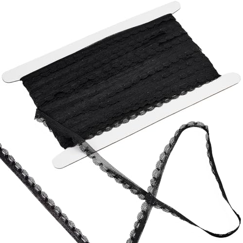 GORGECRAFT 25m Langes Spandex-Spitzenband 12mm Elastische Stirnbänder Mit Rüschen Unterwäsche-Kantenbesatz Dekorativer Dehnbarer Elastischer Spitzenbesatz Für Stirnbänder Nähen Polstern Heimdekoration GORGECRAFT 25m Langes Spandex-Spitzenband 12mm Elastische Stirnbänder Mit Rüschen Unterwäsche-Kantenbesatz Dekorativer Dehnbarer Elastischer Spitzenbesatz Für Stirnbänder Nähen Polstern Heimdekoration von GORGECRAFT