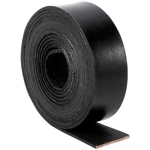 GORGECRAFT 25mm X 2m Vollnarbiges Büffelleder Schwarzes Lederband 2mm Dick Echtes Flaches Lederband Rindsleder Flechtfaden Seil Für Armbänder Schmuckherstellung Gitarrengürtel Heimwerkerhandwerk GORGECRAFT 25mm X 2m Vollnarbiges Büffelleder Schwarzes Lederband 2mm Dick Echtes Flaches Lederband Rindsleder Flechtfaden Seil Für Armbänder Schmuckherstellung Gitarrengürtel Heimwerkerhandwerk von GORGECRAFT