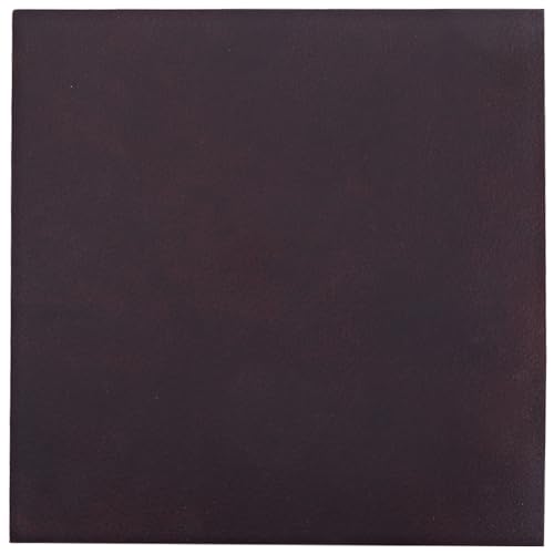 GORGECRAFT 25x25cm 2mm Dicke Stoffblätter Aus Echtem Leder Glänzendes Vollnarbenlederblatt Rindslederreste Bastelarbeiten Lederstücke Quadratisch Für Heimwerkerarbeiten Herstellung Kokosnuss Braun von GORGECRAFT