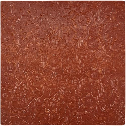 GORGECRAFT 25x25cm Große Beulenförmige Echtlederplatten 1.6mm Dick Mit Crazy Horse Blumenprägung Vorgeschnittene Lederstücke Quadratisch Vollnarbig Einfarbig Mit Geometrischem Muster Bedruckt GORGECRAFT 25x25cm Große Beulenförmige Echtlederplatten 1.6mm Dick Mit Crazy Horse Blumenprägung Vorgeschnittene Lederstücke Quadratisch Vollnarbig Einfarbig Mit Geometrischem Muster Bedruckt von GORGECRAFT