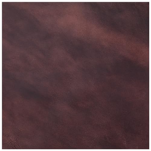 GORGECRAFT 25x25cm Große Stoffblätter Aus Echtem Leder Glänzendes Vollnarbenlederblatt Rindslederreste Bastelarbeiten Lederstücke Quadratisch Für Heimwerkerarbeiten Schmuckherstellung Kokosnuss Braun von GORGECRAFT