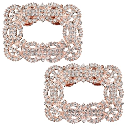 GORGECRAFT 2Stk Strass-Schuhclips Für Hochzeiten Abnehmbarer Schuhschnallenclip 55 x 41mm Elegante Kristall-Schuhdekoration Schuhe Schmuckdekoration Für Flache Absätze Hüte Kleider Clutches Roségold GORGECRAFT 2Stk Strass-Schuhclips Für Hochzeiten Abnehmbarer Schuhschnallenclip 55 x 41mm Elegante Kristall-Schuhdekoration Schuhe Schmuckdekoration Für Flache Absätze Hüte Kleider Clutches Roségold von GORGECRAFT