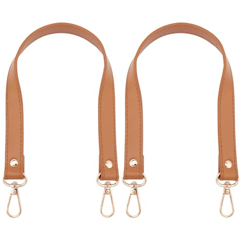 GORGECRAFT 2Stk Taschengriff Aus PU Leder 38cm Lang Ersatz Taschenriemen Aus Leder 19mm Breit Kurze Schultertaschenriemen Mit Goldenen Drehverschlüssen Für Unterarmtaschen Geldbörsenherstellung Kamel GORGECRAFT 2Stk Taschengriff Aus PU Leder 38cm Lang Ersatz Taschenriemen Aus Leder 19mm Breit Kurze Schultertaschenriemen Mit Goldenen Drehverschlüssen Für Unterarmtaschen Geldbörsenherstellung Kamel von GORGECRAFT