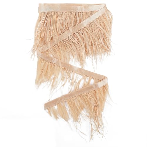 GORGECRAFT 2m Straußenfederbesatz Fransen Basteln 8~10cm Federn Mit Satinband Band Ornament Zubehör Für DIY Kleid Nähen Kleidung Zubehör Kostüme Dekoration Kokosnuss Braun GORGECRAFT 2m Straußenfederbesatz Fransen Basteln 8~10cm Federn Mit Satinband Band Ornament Zubehör Für DIY Kleid Nähen Kleidung Zubehör Kostüme Dekoration Kokosnuss Braun von GORGECRAFT