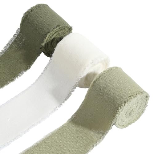 GORGECRAFT 3 Farbe 13.7 m X 3.8cm Baumwollband Handgefertigt Ausgefranste Stoffbänder Mit Fransen Zum Verpacken von Geschenken Hochzeitseinladungen Brautpartys Floristensträuße Weihnachtsdekorationen GORGECRAFT 3 Farbe 13.7 m X 3.8cm Baumwollband Handgefertigt Ausgefranste Stoffbänder Mit Fransen Zum Verpacken von Geschenken Hochzeitseinladungen Brautpartys Floristensträuße Weihnachtsdekorationen von GORGECRAFT