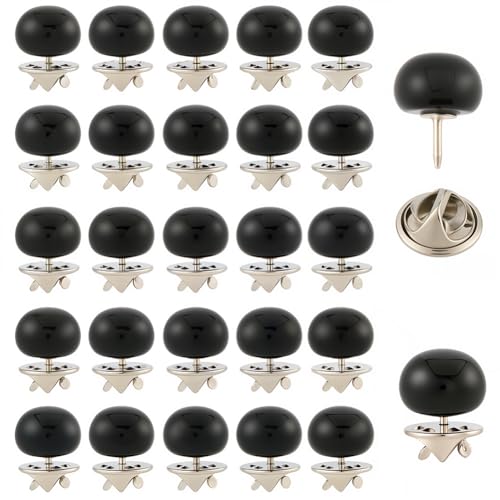 GORGECRAFT 30 Sets 1,2 cm schwarze Brosche ohne Nähen einfache Brosche für Frauen abnehmbare Perlenbrosche Knopfnadeln wiederverwendbare Perlen Nieten dekorative Knöpfe Clips fixiert für Kleidung DIY GORGECRAFT 30 Sets 1,2 cm schwarze Brosche ohne Nähen einfache Brosche für Frauen abnehmbare Perlenbrosche Knopfnadeln wiederverwendbare Perlen Nieten dekorative Knöpfe Clips fixiert für Kleidung DIY von GORGECRAFT