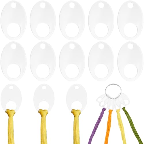 GORGECRAFT 30 ovale Stickgarnspulen 50x33.5mm Transparentes Acryl Schmaler Stickgarn Organizer Chips Fadenwickelbretter Kartenorganisation Mit Stickgarnring Zum Basteln Nähen Aufbewahren von Zubehör GORGECRAFT 30 ovale Stickgarnspulen 50x33.5mm Transparentes Acryl Schmaler Stickgarn Organizer Chips Fadenwickelbretter Kartenorganisation Mit Stickgarnring Zum Basteln Nähen Aufbewahren von Zubehör von GORGECRAFT