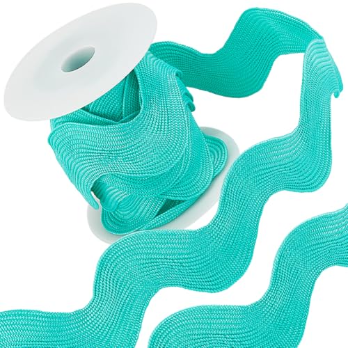 GORGECRAFT 30mm 4.6 m Rick Rack Trim RIC Rac Nähen Rickrack Spitze Wellenband Zickzack Wellenbiegen Spitzenbesatz Dunkeltürkis S Förmiger Gewebter Geflochtener Stoff Mit Spule Zum Nähen DIY Handwerk GORGECRAFT 30mm 4.6 m Rick Rack Trim RIC Rac Nähen Rickrack Spitze Wellenband Zickzack Wellenbiegen Spitzenbesatz Dunkeltürkis S Förmiger Gewebter Geflochtener Stoff Mit Spule Zum Nähen DIY Handwerk von GORGECRAFT