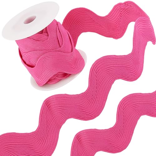 GORGECRAFT 30mm Rick Rack Trim RIC Rac 4.6 m Nähen Rickrack Spitze Wellenband Zickzack Welle Biegen Spitzenbesatz Hot Pink S Förmiger Gewebter Geflochtener Stoff Mit Spule Zum Nähen DIY Handwerk GORGECRAFT 30mm Rick Rack Trim RIC Rac 4.6 m Nähen Rickrack Spitze Wellenband Zickzack Welle Biegen Spitzenbesatz Hot Pink S Förmiger Gewebter Geflochtener Stoff Mit Spule Zum Nähen DIY Handwerk von GORGECRAFT