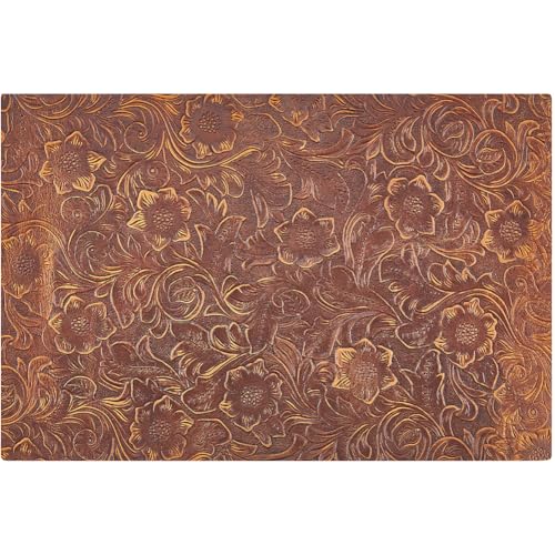 GORGECRAFT 30x20cmx1.6mm Große Echtleder Stoffblätter Genarbtes Ledertuch Vintage Blumenstruktur Geprägte Lederstücke Rechteckige Lederhäute Für Werkzeugwerkstätten Heimwerkerarbeiten Sattelbraun GORGECRAFT 30x20cmx1.6mm Große Echtleder Stoffblätter Genarbtes Ledertuch Vintage Blumenstruktur Geprägte Lederstücke Rechteckige Lederhäute Für Werkzeugwerkstätten Heimwerkerarbeiten Sattelbraun von GORGECRAFT