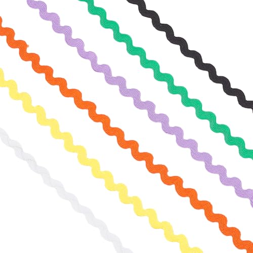 GORGECRAFT 33 Yards 5 mm RIC Rac Wave Bending Fransenband 6 Farben Reihen Wellen Zickzack Wrapping Trim Stoffband Für Kleidung Kleid Nähen Blumenherstellung DIY Geschenkverpackungszubehör GORGECRAFT 33 Yards 5 mm RIC Rac Wave Bending Fransenband 6 Farben Reihen Wellen Zickzack Wrapping Trim Stoffband Für Kleidung Kleid Nähen Blumenherstellung DIY Geschenkverpackungszubehör von GORGECRAFT
