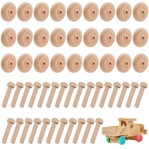 GORGECRAFT 36 Packung Holzräder Zum Basteln 38x13mm Kleines Unlackiertes Flaches Holzrad Mit 32mm Langen Holzstäben Zum Basteln Für Heimwerker Autos Modelle Malfarben Holzbearbeitungs Stecktafeln GORGECRAFT 36 Packung Holzräder Zum Basteln 38x13mm Kleines Unlackiertes Flaches Holzrad Mit 32mm Langen Holzstäben Zum Basteln Für Heimwerker Autos Modelle Malfarben Holzbearbeitungs Stecktafeln von GORGECRAFT