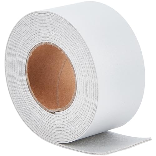 GORGECRAFT 37.5mm Breiter Lederriemen 200cm Lang Doppelseitige Lederstreifen Mit Litschi-Muster Flache Kordeln Aus Kunstleder Für DIY-Bastel Gürtel Schmuckherstellung Werkzeugwerkstatt Grau Weiß GORGECRAFT 37.5mm Breiter Lederriemen 200cm Lang Doppelseitige Lederstreifen Mit Litschi-Muster Flache Kordeln Aus Kunstleder Für DIY-Bastel Gürtel Schmuckherstellung Werkzeugwerkstatt Grau Weiß von GORGECRAFT