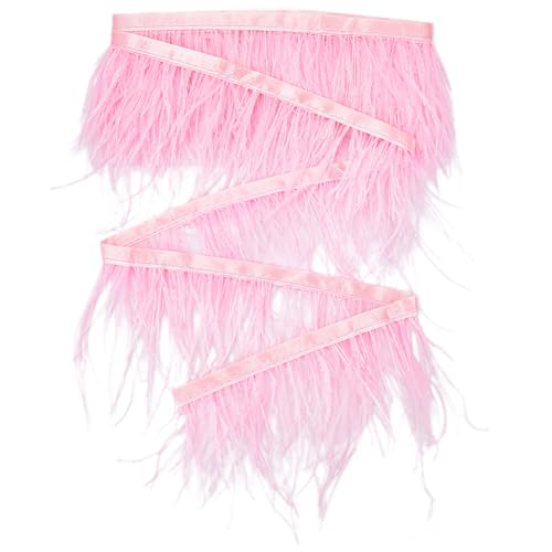 GORGECRAFT 3m Straußenfederbesatz Fransen Basteln 13cm Federn Mit Satinband Band Ornament Zubehör Für DIY Kleid Nähen Kleidung Zubehör Kostüme Dekoration Rosa GORGECRAFT 3m Straußenfederbesatz Fransen Basteln 13cm Federn Mit Satinband Band Ornament Zubehör Für DIY Kleid Nähen Kleidung Zubehör Kostüme Dekoration Rosa von GORGECRAFT