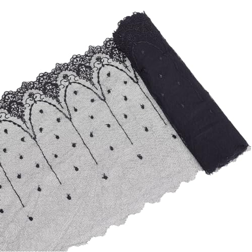 GORGECRAFT 3yds x 23cm Breite Schwarze Vintage-Stoffspitze Mit Blumenbesatz Blumenstickerei Spitze Nähen Netzstoff Tüllapplikation Retro-Bordüre Rolle Zum Nähen von Stoffen Geschenkpapier Brautparty GORGECRAFT 3yds x 23cm Breite Schwarze Vintage-Stoffspitze Mit Blumenbesatz Blumenstickerei Spitze Nähen Netzstoff Tüllapplikation Retro-Bordüre Rolle Zum Nähen von Stoffen Geschenkpapier Brautparty von GORGECRAFT