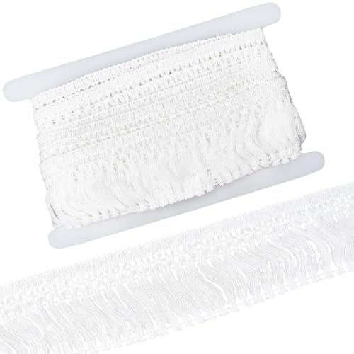 GORGECRAFT 4,5 m breite Quastenborte, Baumwollquaste, Fransen, Boho-Makramee-Faser, Spitzenband, Einfassungen zum Nähen von Kleidung, Vorhang, Decke, DIY, Verzierungen, Heimtextilien-Dekoration GORGECRAFT 4,5 m breite Quastenborte, Baumwollquaste, Fransen, Boho-Makramee-Faser, Spitzenband, Einfassungen zum Nähen von Kleidung, Vorhang, Decke, DIY, Verzierungen, Heimtextilien-Dekoration von GORGECRAFT