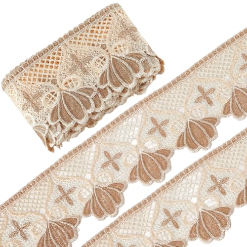 GORGECRAFT 4,5 m × 10,2 cm breite Krone mit Blumenverzierung, bestickt, Venedig, Spitzenband, Nähkante, unelastische Applikation, Stoff, Handwerk zum Nähen, Basteln, Basteln, Kleidung GORGECRAFT 4,5 m × 10,2 cm breite Krone mit Blumenverzierung, bestickt, Venedig, Spitzenband, Nähkante, unelastische Applikation, Stoff, Handwerk zum Nähen, Basteln, Basteln, Kleidung von GORGECRAFT