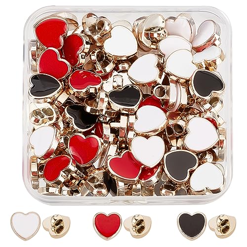 GORGECRAFT 3 Farben 60 Stück Metall Ösenknöpfe Herzförmige Schnalle 12mm Kunststoffknopf Zubehör Mit Emaille Für Schuhanhänger Frauen Anzug Anzüge Blazer Jacke Uniform Gemischte Farbe GORGECRAFT 3 Farben 60 Stück Metall Ösenknöpfe Herzförmige Schnalle 12mm Kunststoffknopf Zubehör Mit Emaille Für Schuhanhänger Frauen Anzug Anzüge Blazer Jacke Uniform Gemischte Farbe von GORGECRAFT